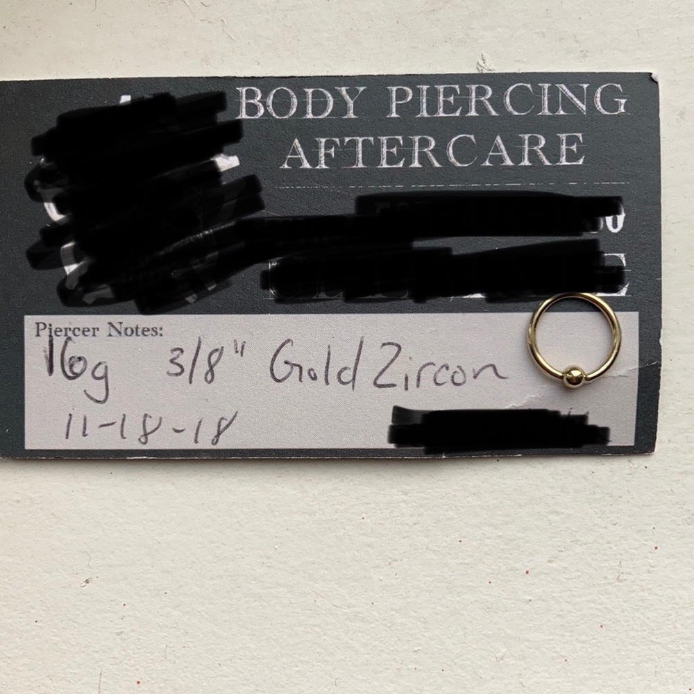 Gold Cartilage earring